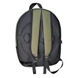 Kalpli Patili Astronot Şeffaf Taşıma Sırt Çantası Haki 24x32x42 cm