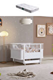 Sallanan Mdf Beşik, Bella Büyüyen Beşik 90x120 1 Adet Comfort Yatak