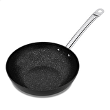 Korkmaz Proline Nero 28 cm Yanmaz/Yapışmaz Granit Wok Tava