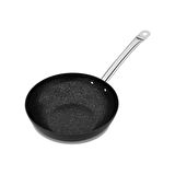 Korkmaz Proline Nero 30 cm Yanmaz/Yapışmaz Granit Wok Tava