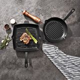 Korkmaz A2848 Casta Grill Kare Tava 30x30 Siyah