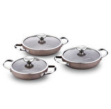 KORKMAZ A2920 BROWNİ 6 PARÇA OMLET SET