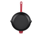 Korkmaz Casta Yuvarlak Grill Döküm Tava Kırmızı 20 cm