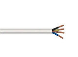 Hes 4x1,5 mm² TTR Kablo Çok Telli Yumuşak Beyaz H05VV-F-5 Metre
