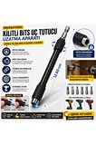 Profesyonel Manyetik Vidalama Bits Uç Tutucu Kilitli Uzatma Aparatı 12.65 cm Matkap Ucu Uzatıcı 0.4mm