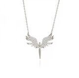 925 Ayar Gümüş Mikailin Kanadı Kolye