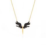 925 Ayar Gümüş Mikailin Kanadı Kolye