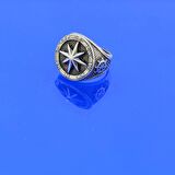 925 Ayar Gümüş Pusula Yüzük