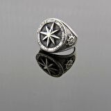 925 Ayar Gümüş Pusula Yüzük