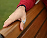 925 Ayar Gümüş Osmanlı Desenli Taşsız Zihgir Okçu Erkek Yüzük