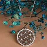 925 Ayar Gümüş Yaşam Çiçeği Kolye