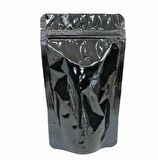 Si̇yah Parlak Alümi̇nyum Ki̇li̇tli̇ Doypack 13x22+4 Cm 250 Gr 100 Adet