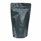 Mat Si̇yah Alümi̇nyum Ki̇li̇tli̇ Doypack 13x22+4 Cm 250 Gr 100 Adet