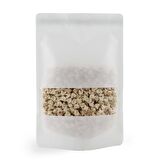 Beyaz Kraft Dar Pencereli̇ Ki̇li̇tli̇ Doypack 11x18+3,5 Cm 100 Gr 100 Adet