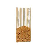 Altın Yaldız Çizgili Yan Körüklü Torba 8x32+2,5 Cm 500 Gr (5 Kg)