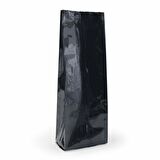 Siyah Parlak Aüminyum Yan Körüklü Torba 7,5x20+2 Cm 100 Gr 100 Adet