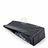 Siyah Parlak Aüminyum Yan Körüklü Torba 7,5x20+2 Cm 100 Gr 100 Adet