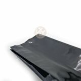 Siyah Parlak Aüminyum Yan Körüklü Torba 7,5x20+2 Cm 100 Gr 100 Adet