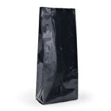 Siyah Parlak Alüminyum Yan Körüklü Torba 13x40+4 Cm 1000 Gr 100 Adet