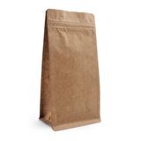 Kraft Flat Bottom Kilitli Torba 14x38+4 Cm 1000 Gr 100 Adet