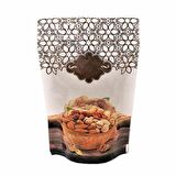 Kahverengi̇ Kuruyemi̇ş Desenli̇ Doypack 13x20+4 Cm 250 Gr 1000 Adet