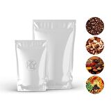 Beyaz Alümi̇nyum Ki̇li̇tli̇ Doypack 11x18+3,5 Cm 100 Gr 100 Adet
