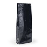 Siyah Parlak Aüminyum Yan Körüklü Torba 10x25+3 Cm 250 Gr 1000 Adet