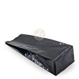 Siyah Parlak Aüminyum Yan Körüklü Torba 10x34+3 Cm 500 Gr 100 Adet