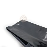 Siyah Parlak Aüminyum Yan Körüklü Torba 10x34+3 Cm 500 Gr 100 Adet
