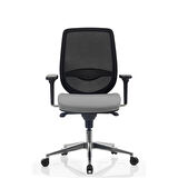 Bürosit Rhyme Alüminyum Ayarlı Kolçaklı Çalışma Koltuğu (Kumaş)