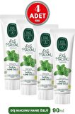 Doğal Nane Özlü Diş Macunu 90 ml 4 Adet
