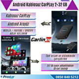 3 in 1 Carlinkit CPC200 Tbox Lite Android 2 GB 32 GB Android Auto Apple Carplay Ai kutusu 512 GB SD kart destekli