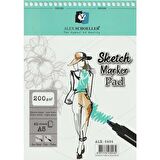 ALEX SPİRALLİ SKECH MARKER PAD A5 200 GR