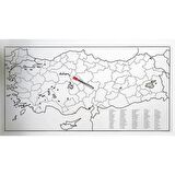 Türkiye Haritası Kağıt Tahta 110×56 Cm