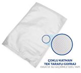 20X26 Tırtıklı 1 KG Gofrajlı 90 Mikron Ev Tipi Gıda Vakum Poşeti Torbası Bpa İçermez