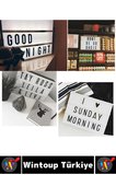#YazıPanosu Dekoratif Anne Baba Sevgili Nişanlı Eş Evlilik Teklifi Kişiye Özel Anlamlı Hediyelik Harf Rakam Sembol Emojili A4 Led Işıklı Çok Şık Estetik Pilli Yazı Panosu Lightbox