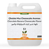 Premium Çikolata Muz Cheesecake Aroması 5 litre