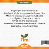 Premium Çilek Kremalı Bisküvi Aroması 25 litre