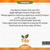 Premium Tutti Frutti Meyve Karışımı Aroması 25 litre