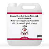 Karpuz Çekirdeği Soğuk Sıkım Yağı Citrullus lanatus 5 kg