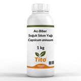 Acı Biber Soğuk Sıkım Yağı Capsicum annuum 1 kg