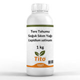 Tere Tohumu Soğuk Sıkım Yağı Lepidium sativum 1 kg