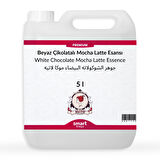 Premium Beyaz Çikolatalı Mocha Latte Esansı 5 litre