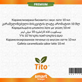 Premium Karamelize Bisküvili Latte Aroması 10 ml