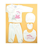 MİSİMOSİ BABY %100 PAMUKLU 5Lİ ZIBIN SET HASTANE ÇIKIŞI