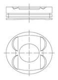 Mercedes Piston + Segman Std. (m112, M113, 89.90mm) W202 97>00 W203 02>07 W210 97>02 W211 02>08 W220 98>05 - Mahle 0011400