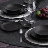 Güral Porselen Roden 18 Parça 4 Kişilik Modern Asimetrik Bone Porselen Yemek Takımı 