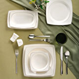 Güral Porselen Caroline 30 Parça 6 Kişilik Yemek Takımı 6366