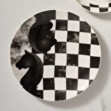 GÜRAL PORSELEN Camelia 3 Parça Çay Takımı Satranç At