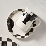 GÜRAL PORSELEN Camelia 3 Parça Çay Takımı Satranç At